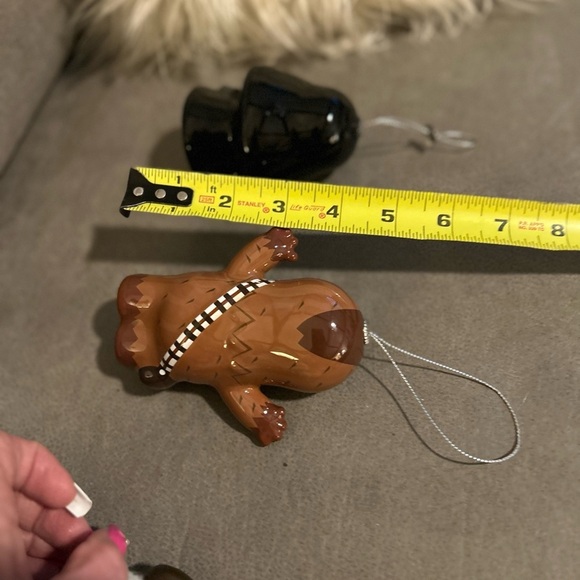 2 Star Wars Christmas Tree Ornaments Darth Vader Chewbacca Hallmark DR01 - Picture 4 of 5